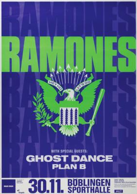 Lot #5355 Ramones 1989 Germany Tour Poster - Image 1
