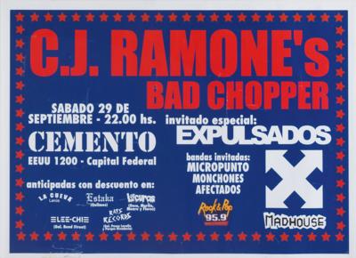 Lot #5335 CJ Ramone Pair of Concert Posters - Image 1