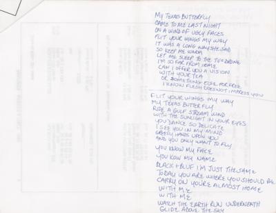 Lot #5338 CJ Ramone's Handwritten Song Lyrics - Image 2