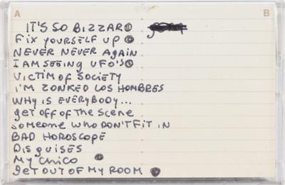 Lot #5326 CJ Ramone's Pair of Dee Dee Ramone 'Zonked!' Cassette Tapes - Image 1