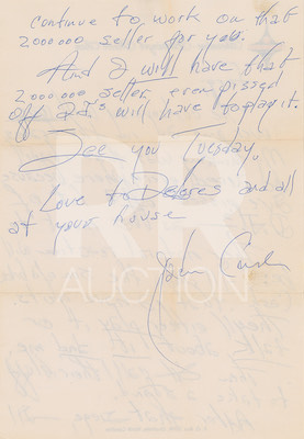 Lot #5185 Johnny Cash Archive of (10) Signed Letters - Image 12