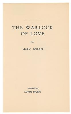 Lot #5198 Marc Bolan: The Warlock of Love First Edition Book - Image 2
