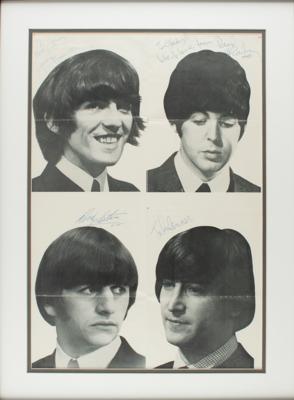 Lot #5004 Beatles Signed Poster - Image 1
