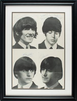 Lot #5004 Beatles Signed Poster - Image 2