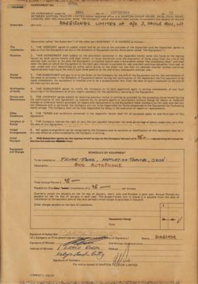 Lot #5036 Beatles: George Harrison Document Signed - Image 1