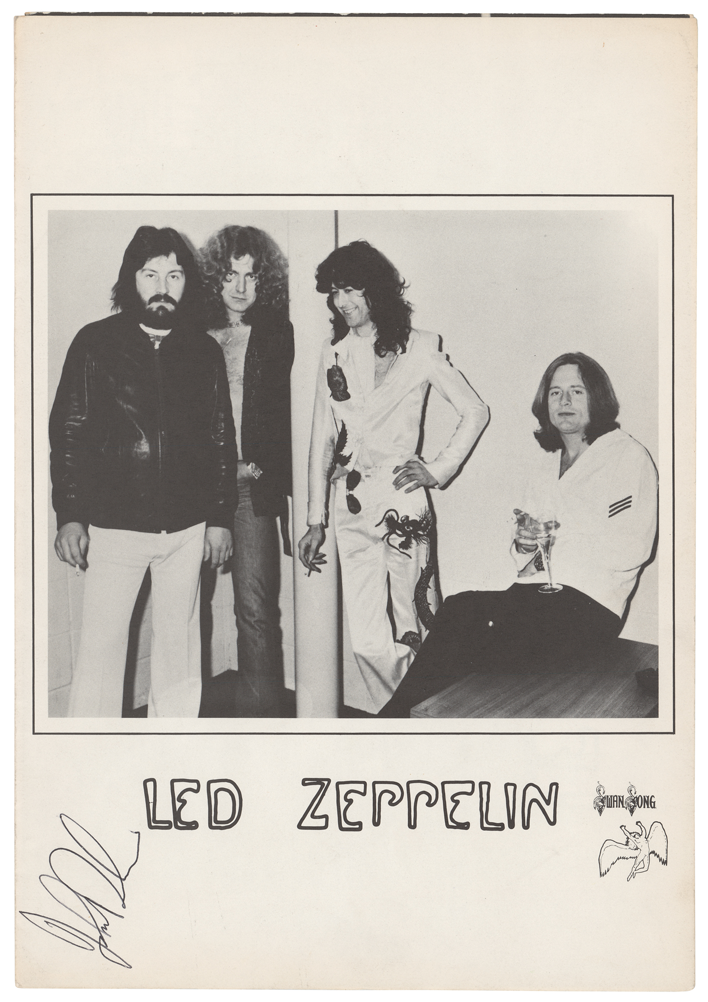 Lot #5141 Led Zeppelin: John Bonham Signed Booklet