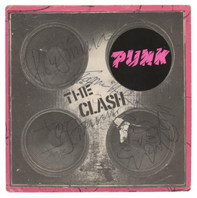 Lot #5362 The Clash Signed 45 RPM Record