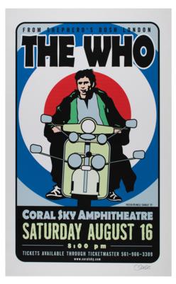 Lot #5126 The Who Poster by Uncle Charlie Hardwick