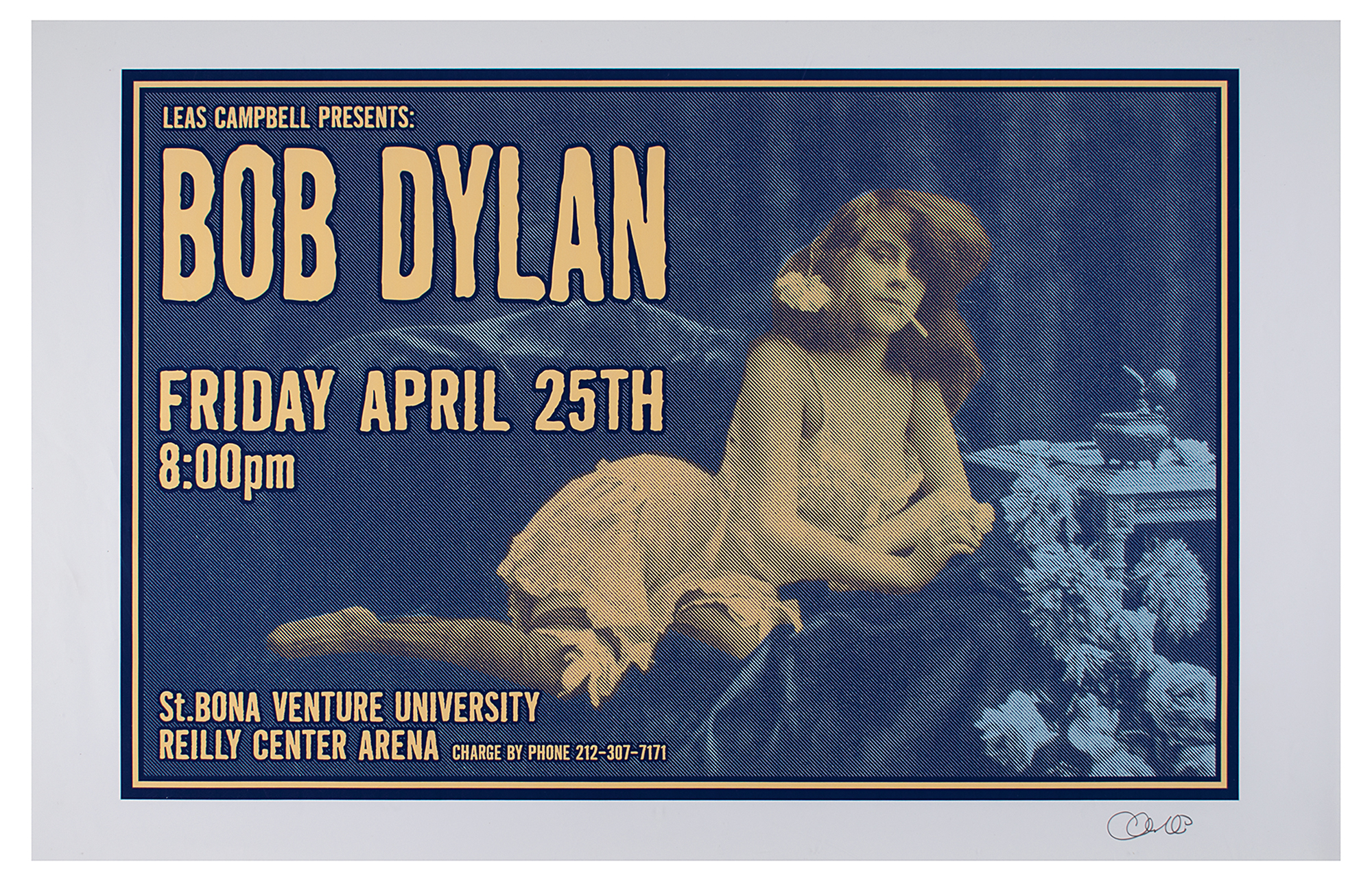 Lot #5076 Bob Dylan Poster by Uncle Charlie Hardwick