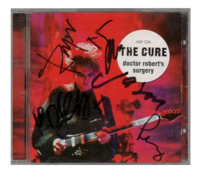 Lot #5377 The Cure Signed CD