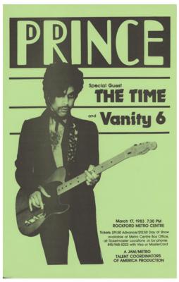 Lot #5404 Prince 1999 Tour Poster