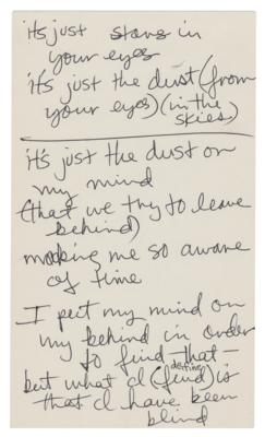 Lot #5080 Jimi Hendrix Handwritten Lyrics for the Unpublished Song 'To the Wind' - Image 13