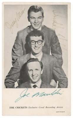 Lot #5180 Buddy Holly and the Crickets Signed Promo Card