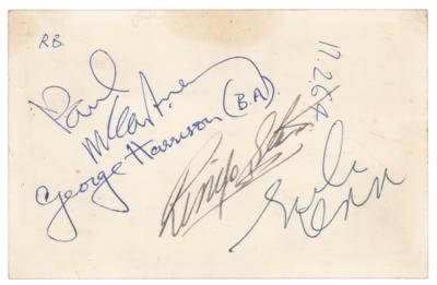 Lot #5010 Beatles Signed Photograph