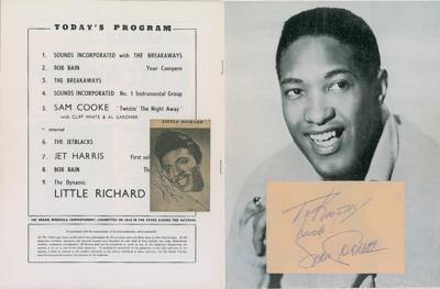 Lot #5183 Sam Cooke and Little Richard Signatures - Image 3