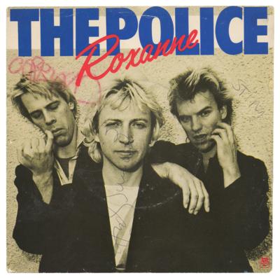 Lot #5309 The Police Signed 45 RPM Single Record Sleeve for 'Roxanne' - Image 1