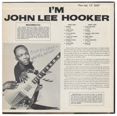 Lot #5173 John Lee Hooker Twice-Signed Album