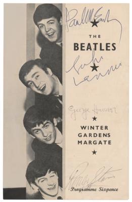 Lot #5008 Beatles Signed Program