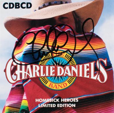 Lot #5189 Charlie Daniels Signed CD - Image 1