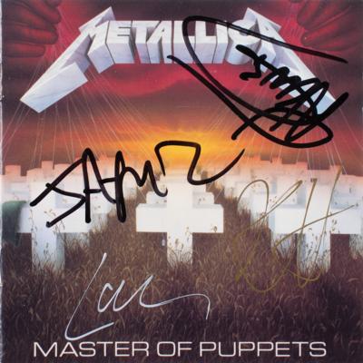 Lot #5382 Metallica Signed CD