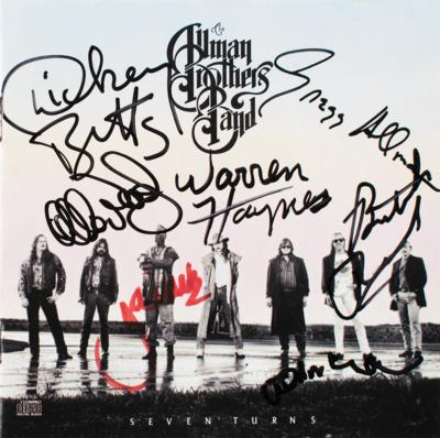 Lot #5258 Allman Brothers Signed CD