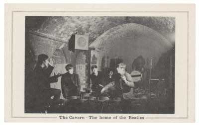 Lot #5046 Beatles 1963 Cavern Club Promo Card