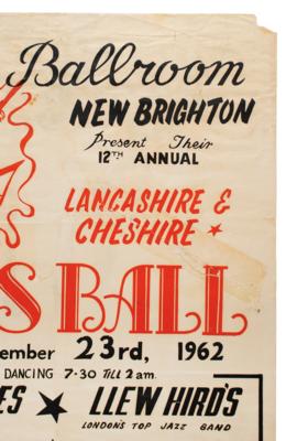 Lot #5002 Beatles 1962 Tower Ballroom 'Arts Ball' Poster  - Image 5