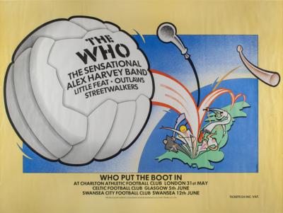 Lot #5120 The Who 1976 'Who Put the Boot In' Tour Poster - Image 1