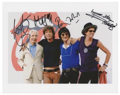 Lot #5098 Rolling Stones Signed Photograph