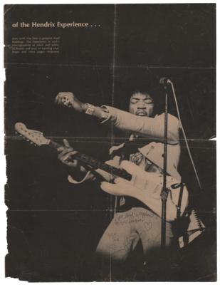 Lot #5082 Jimi Hendrix and Noel Redding Signed Life Magazine Pages Inscribed to Redding's Mother - Image 1