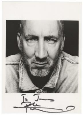 Lot #5131 The Who: Pete Townshend Signed Photograph