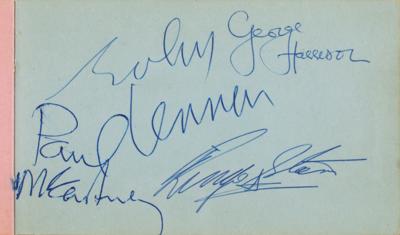 Lot #5012 Beatles Signatures - Image 1
