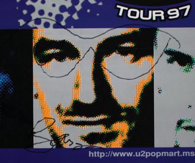 Lot #5369 U2 Signed 1997 PopMart Poster - Image 3