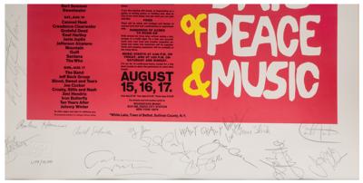 Lot #5196 Woodstock Signed Poster - Image 2