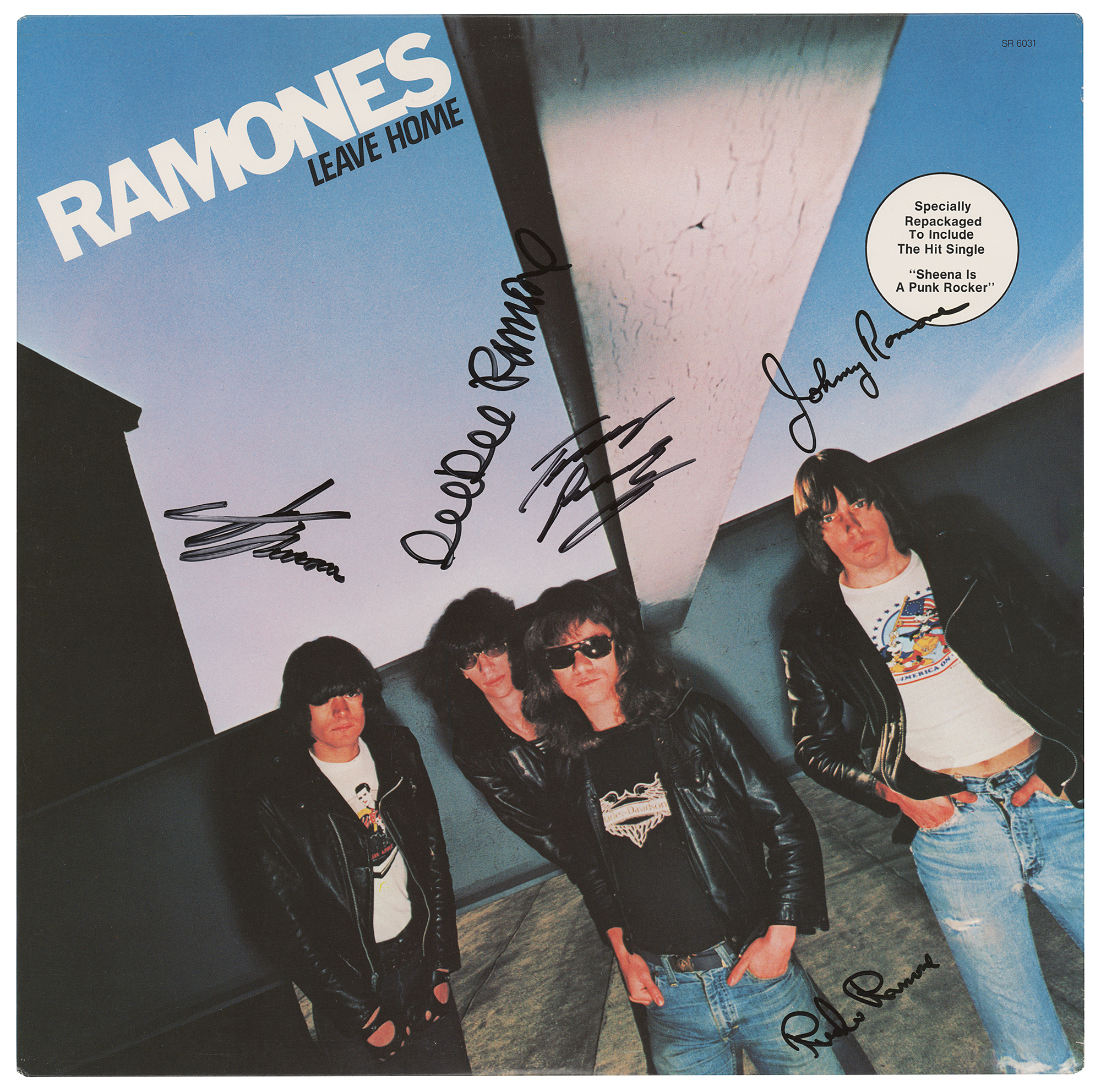 Lot #5343 Ramones Signed Album