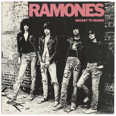 Lot #5344 Ramones Signed Album