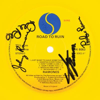 Lot #5339 Ramones Signed Album and Vinyl Record - Image 2