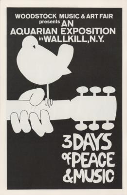 Lot #5212 Woodstock: Jefferson Airplane and Joe Cocker 1969 Fillmore East Program - Image 1