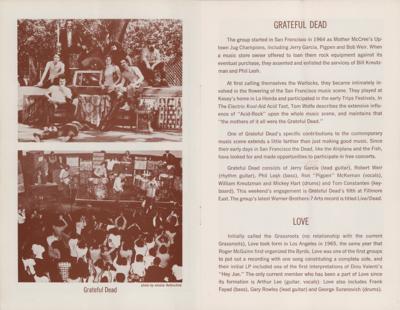 Lot #5290 Grateful Dead, Allman Brothers, and Peter Green 1970 Fillmore East Program - Image 2