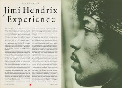 Lot #5093 Jimi Hendrix and The Yardbirds 1992 Rock and Roll Hall of Fame Program - Image 1