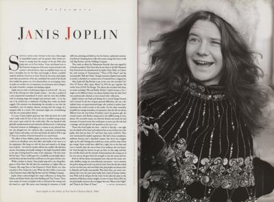 Lot #5151 Led Zeppelin and Janis Joplin 1995 Rock and Roll Hall of Fame Program - Image 3