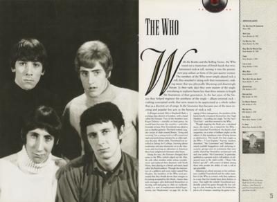 Lot #5130 The Who and The Kinks 1990 Rock and Roll Hall of Fame Program - Image 2