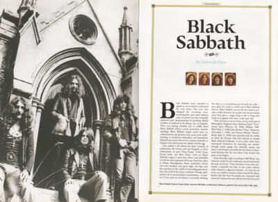 Lot #5267 Black Sabbath and Lynyrd Skynyrd 2006 Rock and Roll Hall of Fame Induction Dinner Program - Image 1