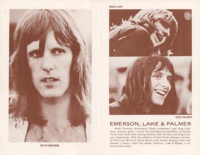 Lot #5292 Jethro Tull and Emerson, Lake & Palmer 1971 Fillmore East Program - Image 3