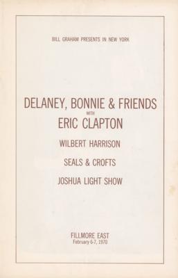 Lot #5283 Eric Clapton 1970 Fillmore East Program - Image 1