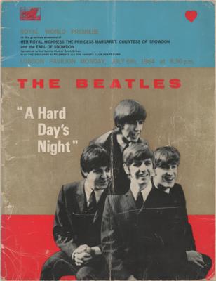 Lot #5044 Beatles 'A Hard Day's Night' Royal World Premiere Program