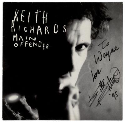 Lot #5114 Rolling Stones: Keith Richards Signed Album