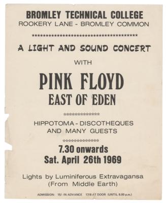 Lot #5157 Pink Floyd 1969 Handbill - Image 1