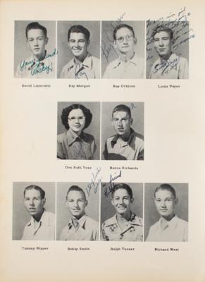 Lot #5194 Roy Orbison Signed 1952 Yearbook - Image 2