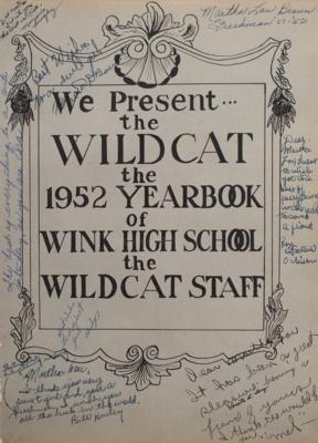Lot #5194 Roy Orbison Signed 1952 Yearbook - Image 6